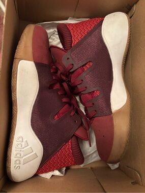 adidas pro Vision collegiate burgundy men’s basketball shoes